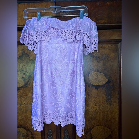 NWT Delphi Collective- Lavender Mini Dress. Size S - Picture 2 of 8